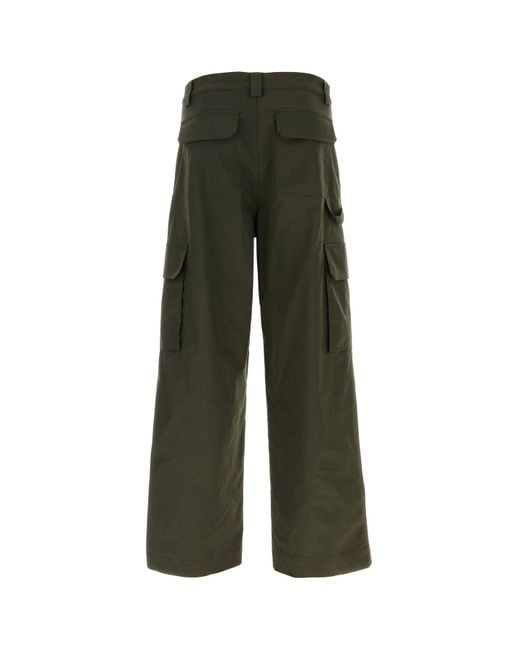 Valentino Garavani Olive Green Polyester Blend Cargo Pant for men