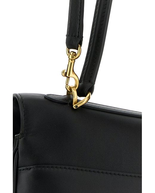 Balenciaga Black Leather Large Rodeo Handbag