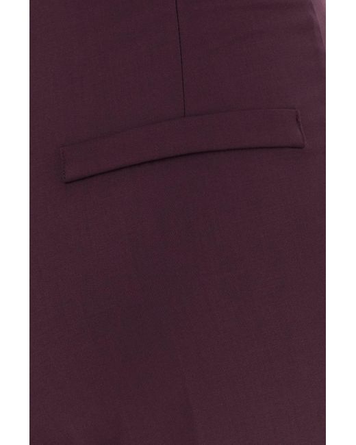 HEBE STUDIO Purple The Georgia Pant Soft Crepe