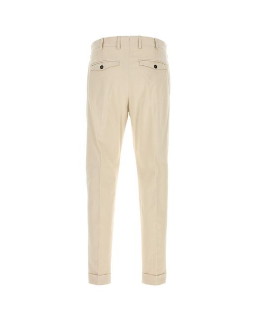 PT Torino Natural Sand Stretch Cotton Pant for men