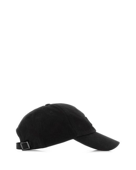 Jil Sander Black Logo Textured Baseball Hat for men