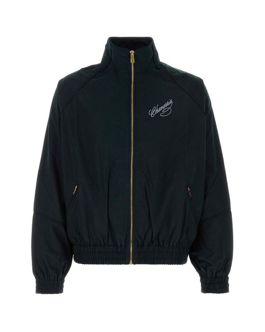 Willy Chavarria Black Cotton Ruff Rider Jacket for men