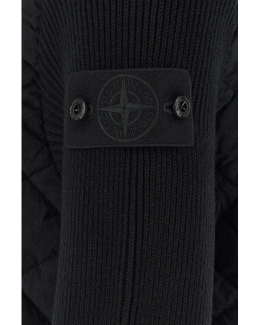 Stone Island Black Nylon Jacket for men