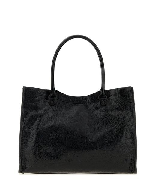 Balenciaga Black Leather Small Le City Handbag