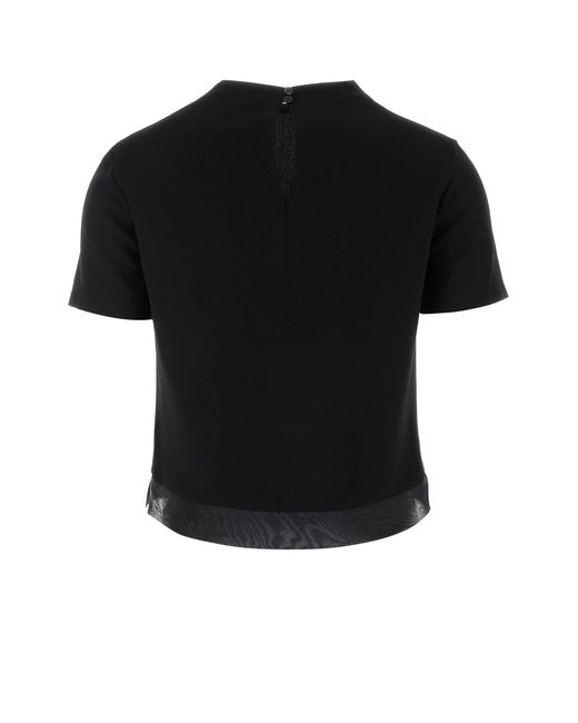 Jil Sander Black Wool Top
