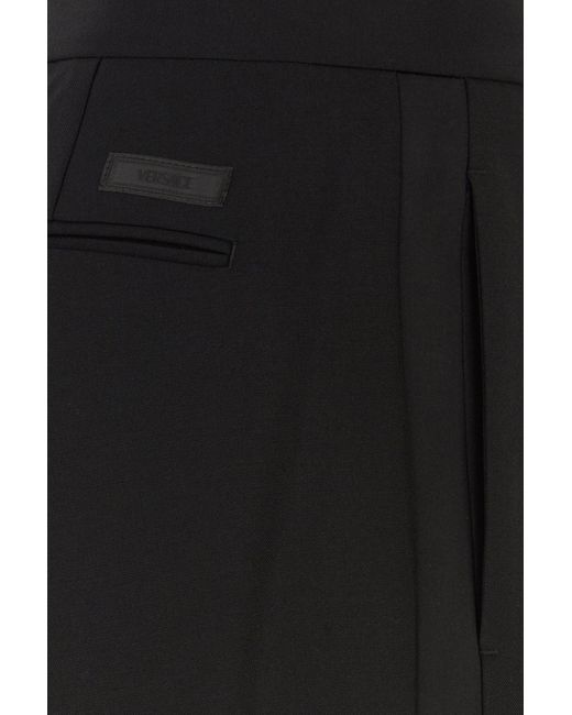 Versace Black Wool Blend Pant for men