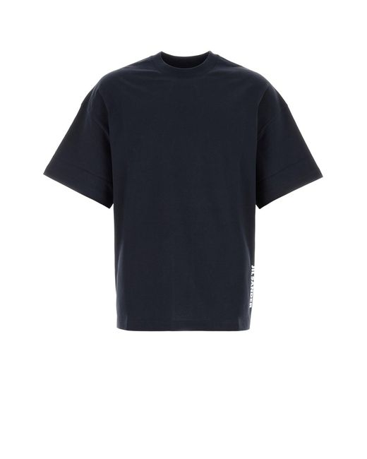 Jil Sander Midnight Blue Cotton T-shirt for men