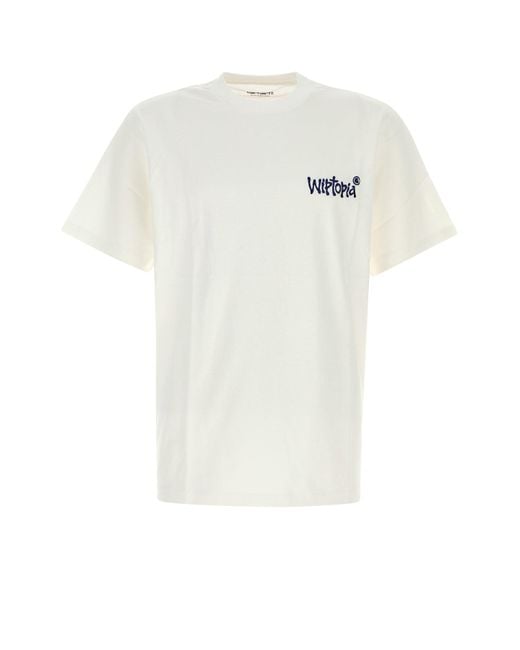 Carhartt White Cotton S/s Wiptopia Script T-shirt for men