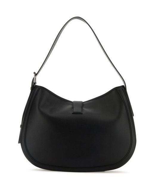 Borsa a spalla in pelle nera di Alexander McQueen in Black