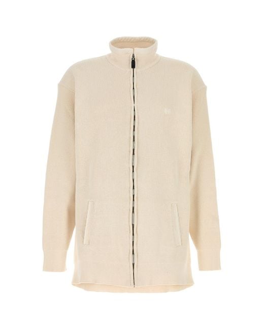 Balenciaga Natural Cream Cotton And Polyester Sweater for men