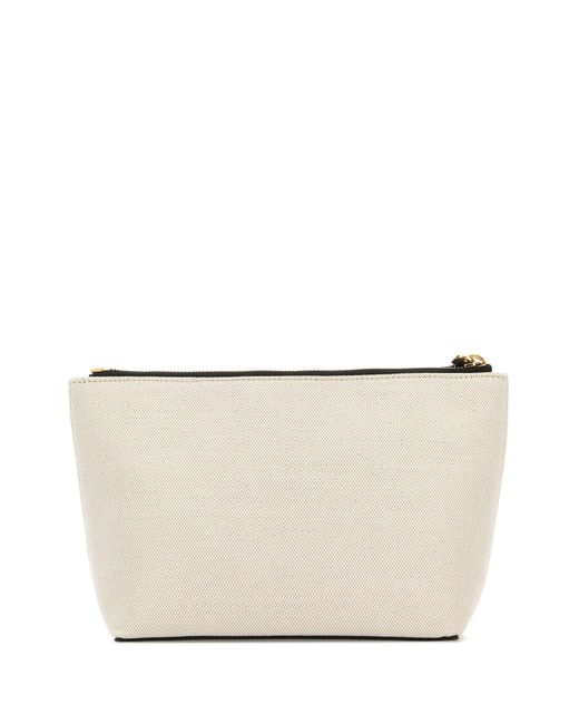 Givenchy Black Ivory Canvas Pouch