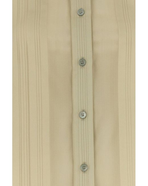 Camicia in seta kaki di Stella McCartney in Natural