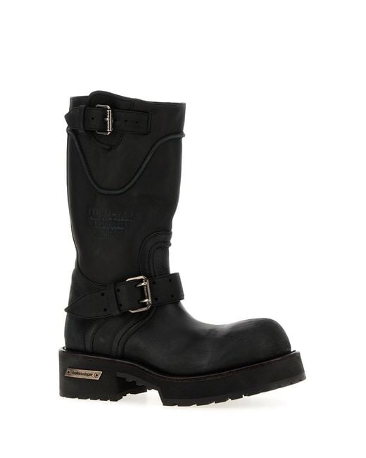 Balenciaga Black Slate Leather Venom Boots