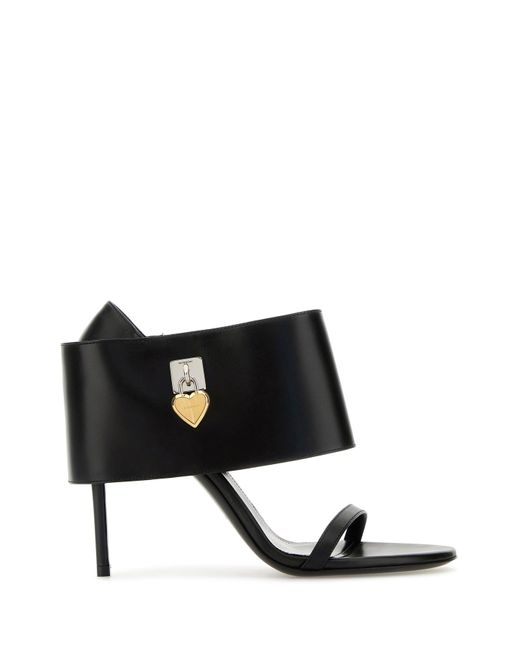 Sandali Shark in pelle nera di Givenchy in Black