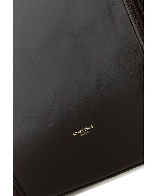 Golden Goose Deluxe Brand Black Deluxe Brand Dark Leather 24.7 Shopping Bag