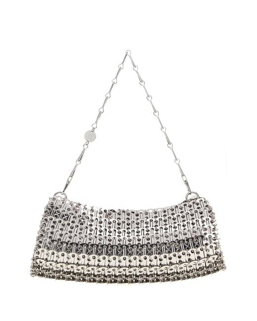 Rabanne White Silver Metal Chain 1969 Shoulder Bag