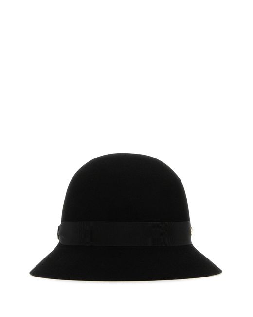 Cappello da pescatore Etta Conscious in feltro nero di Helen Kaminski in Black