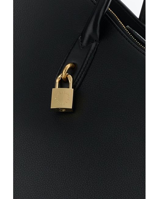 Stella McCartney Black Synthetic Leather Ryder Shopping Bag