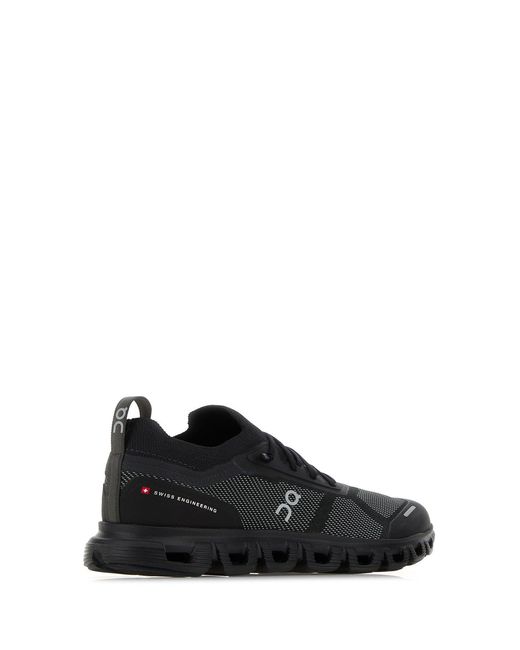 On Shoes Black Canvas Cloud 6 Versa Sneakers