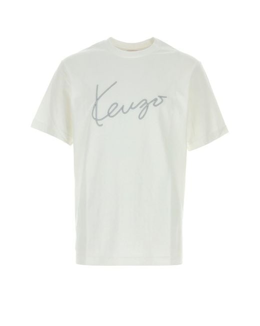 KENZO Black Crew Neck T-Shirt for men