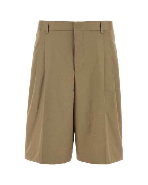 AMI Green Solid Shorts for men