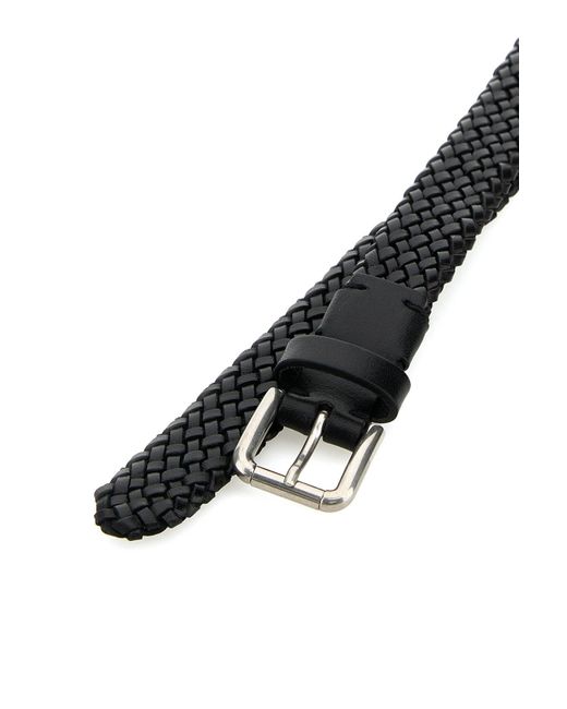 Cintura in pelle nera di Dolce & Gabbana in Black da Uomo