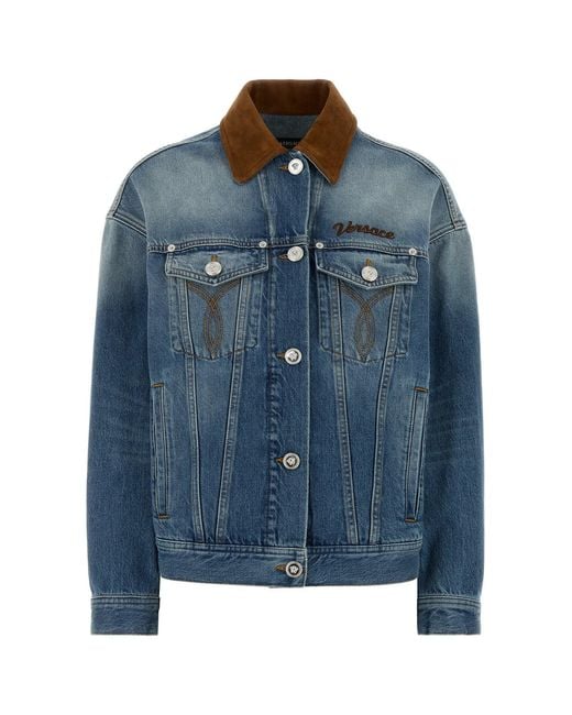 Versace Blue Denim Jacket
