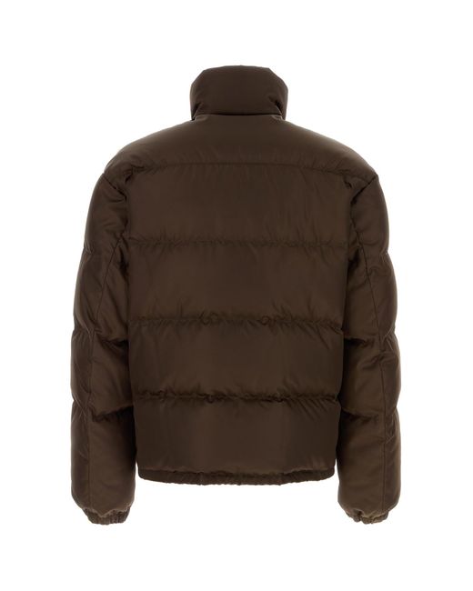 Piumino in Re-Nylon marrone di Prada in Brown da Uomo