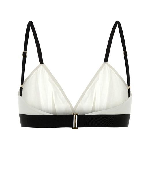 Tom Ford Black White Stretch Modal Bra