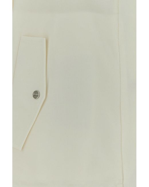 Herno White Jersey Reversible Jacket