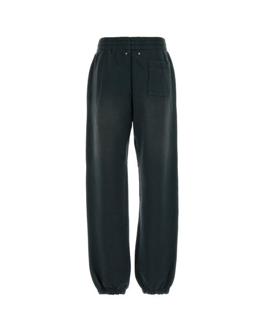 Golden Goose Deluxe Brand Black Slate Cotton Niccolò joggers