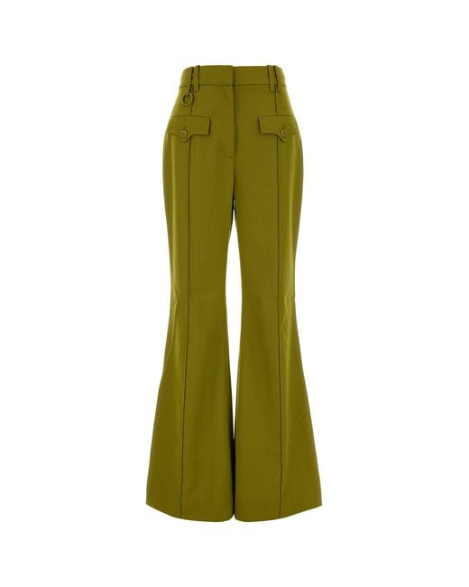 Zimmermann Green Pistachio Polyester Blend Pant