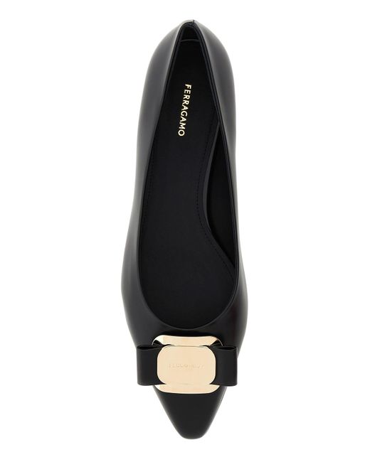 Ferragamo Black Ballerine