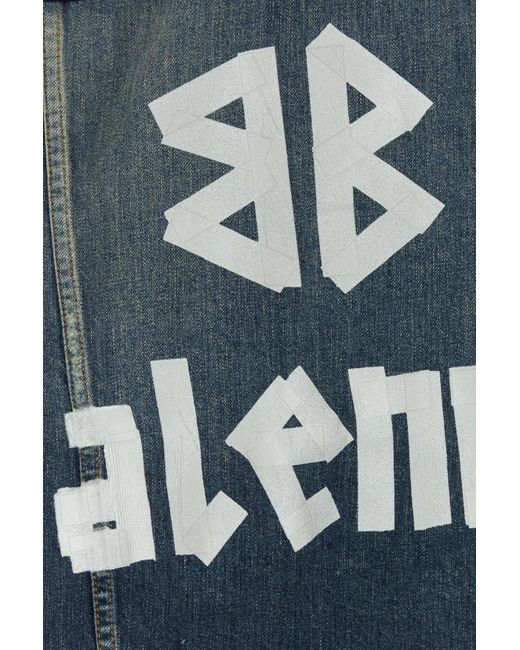 Balenciaga Blue Denim Oversize Jacket for men