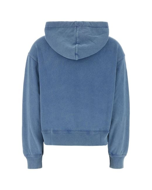 Isabel Marant Air Force Blue Cotton Blend Salmy Sweatshirt