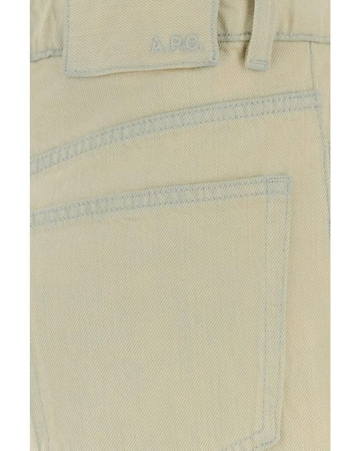 A.P.C. Natural Denim Clyde Jeans