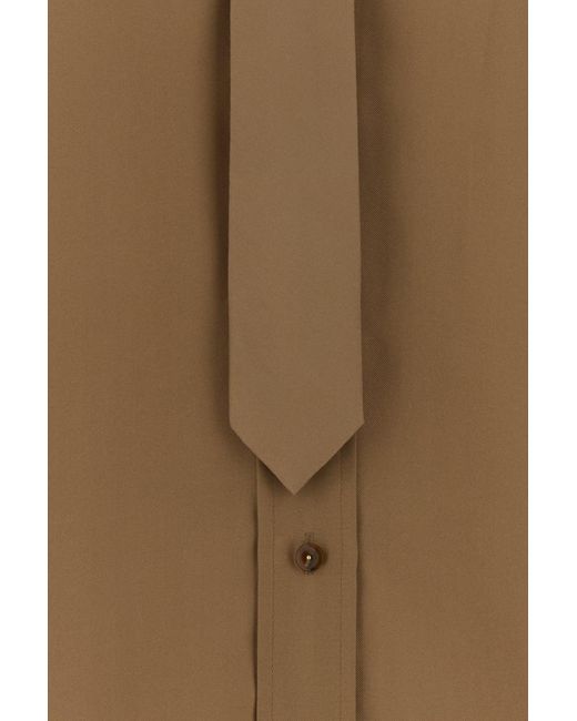 Zimmermann Brown Biscuit Silk Shirt