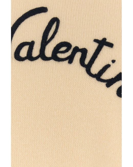 Valentino Garavani Natural Cream Wool Sweater for men