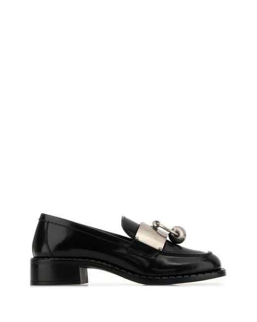Mocassini in pelle nera di Prada in Black