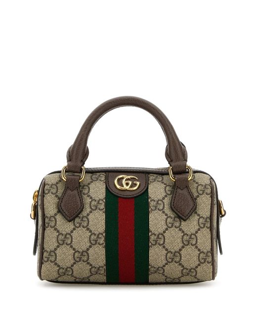 Borsa a mano Ophidia super mini in tessuto GG Supreme di Gucci in Black