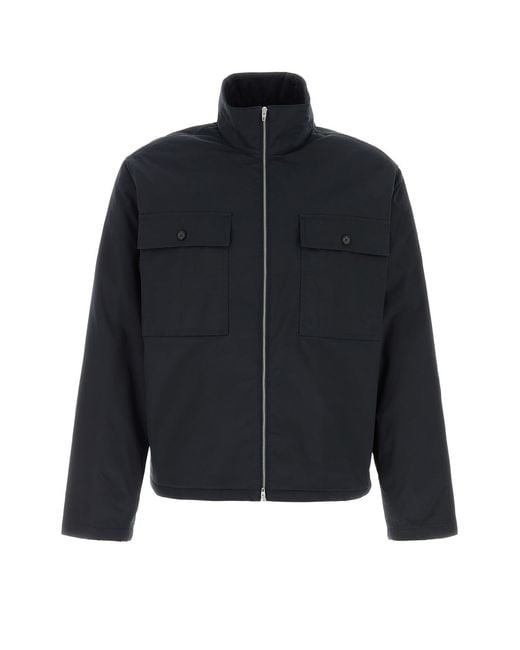 Jil Sander Black Midnight Blue Polyester Jacket for men