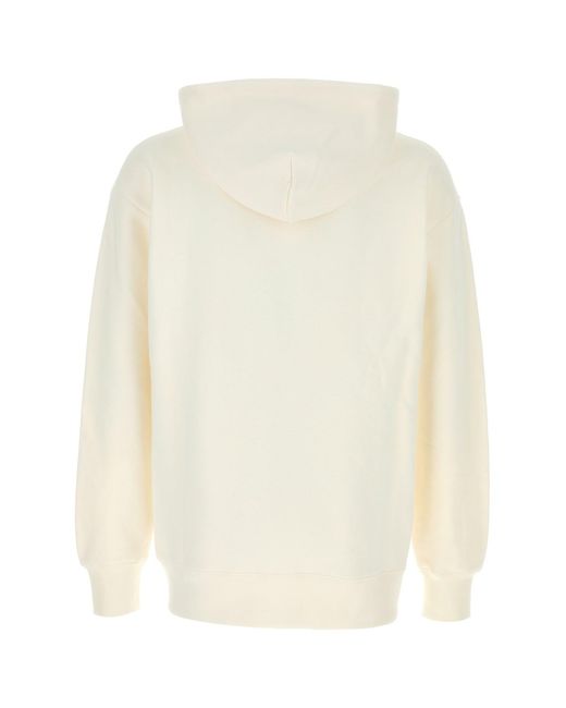 Valentino Garavani White Ivory Cotton Sweatshirt for men