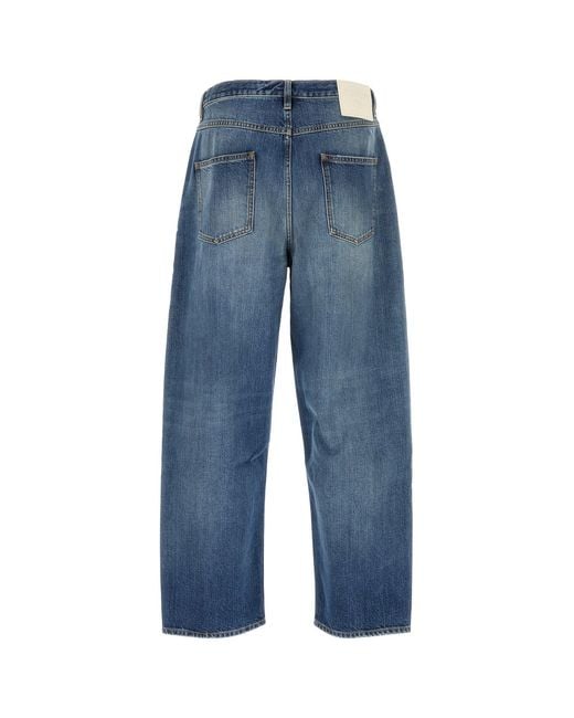 Valentino Garavani Blue Denim Wide-leg Jeans for men