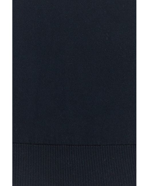 Fedeli Black Navy Blue Cotton Sweater for men