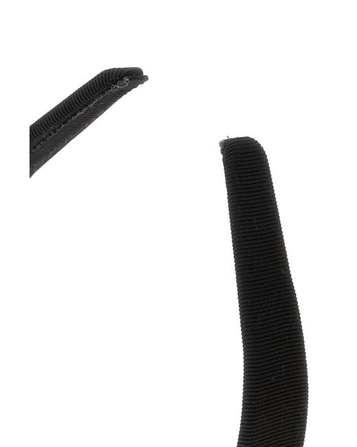 Ferragamo Black Fabric Hairband