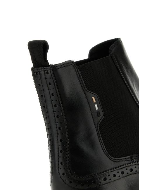BOSS Bottines Chelsea Pour Homme - Cuir Véritable - Style Décontracté - Fabriqué Au Portugal