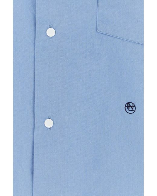Nanamica Blue Camicia for men