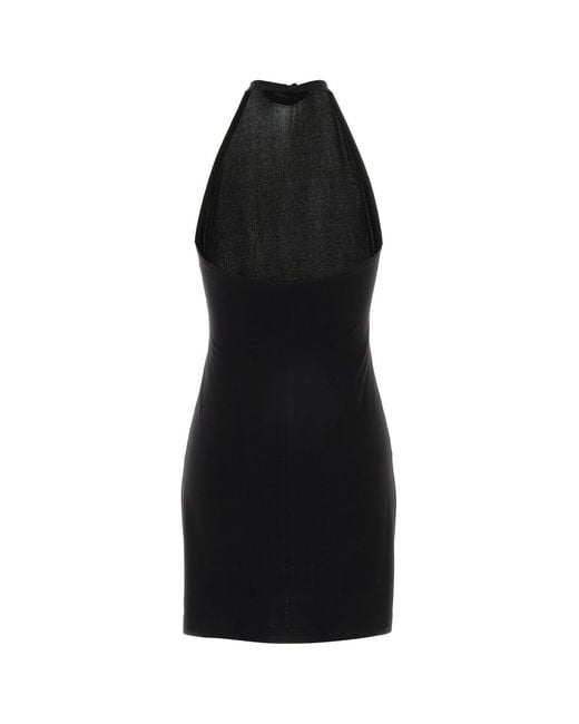 Norma Kamali Black Abito Corto Smanicato