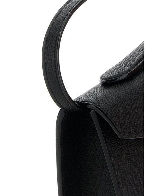 Valextra Black Leather Iside Handbag