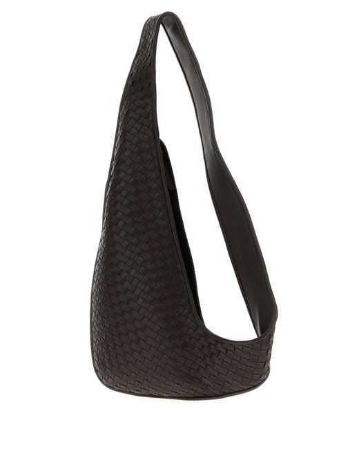 Borsa a tracolla Sling Veneto in pelle testa di moro di Bottega Veneta in Black da Uomo
